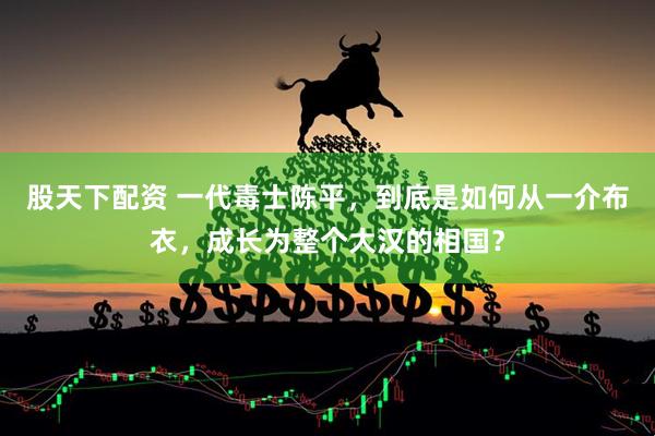 股天下配资 一代毒士陈平，到底是如何从一介布衣，成长为整个大汉的相国？