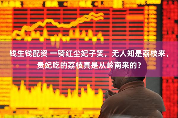 钱生钱配资 一骑红尘妃子笑，无人知是荔枝来，贵妃吃的荔枝真是从岭南来的？